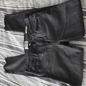 Frame Le High Skinny Gray Jean 26 Quinn Fray Stretchy Comfortable Soft Versatile